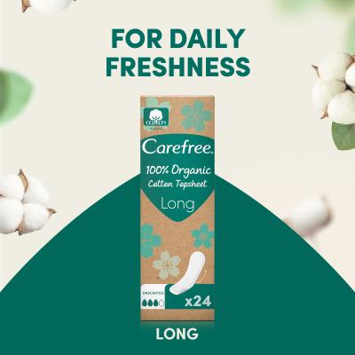 Carefree Organic Cotton Long Wkładka higieniczna dla kobiet Zestaw