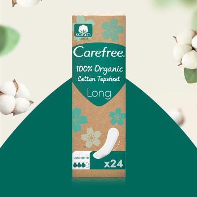 Carefree Organic Cotton Long Wkładka higieniczna dla kobiet Zestaw