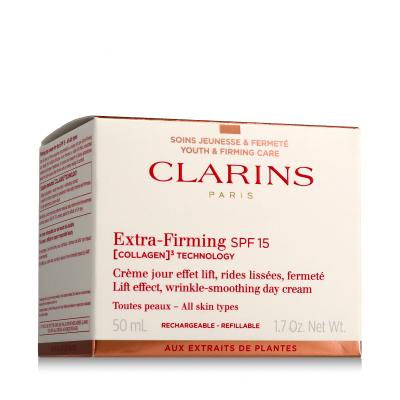 Clarins Extra-Firming Day Cream All Skin Types, SPF15 Krem do twarzy na dzień dla kobiet 50 ml