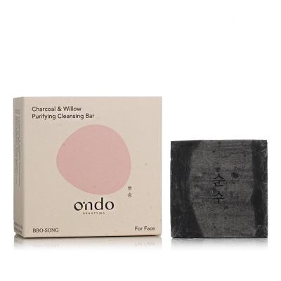Ondo Beauty 36.5 BBO-SONG Charcoal &amp; Willow Purifying Cleansing Bar Mydło w kostce 70 g