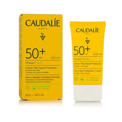 Caudalie Vinosun Protect Very High Protection Cream SPF50+ Preparat do opalania twarzy 50 ml