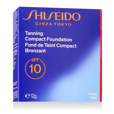 Shiseido Sun Protection Tanning Compact Foundation SPF10 Podkład dla kobiet 12 g Odcień Honey