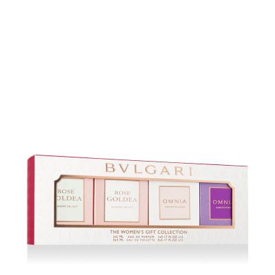Bvlgari Women’s Gift Collection Zestaw EDT Rose Goldea Blossom Delight 5 ml + EDT Omnia Crystalline 5 ml + EDT Omnia Amethyste 5 ml + EDP Rose Goldea Blossom Delight 5 ml