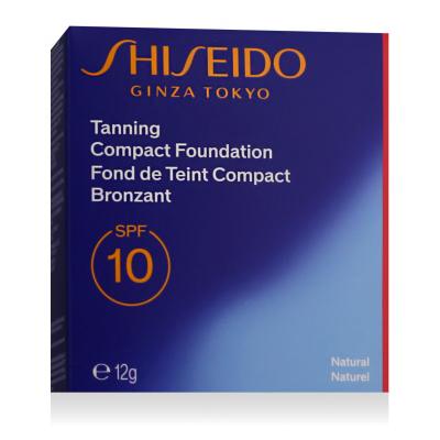 Shiseido Sun Protection Tanning Compact Foundation SPF10 Podkład dla kobiet 12 g Odcień Natural