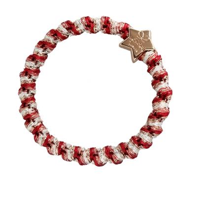 By Eloise London Woven Gold Star Gumka do włosów dla kobiet 1 szt Odcień Candy Cane