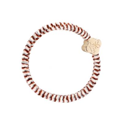 By Eloise London Velvet Gold Quatrefoil Gumka do włosów 1 szt Odcień Soft Neutrals