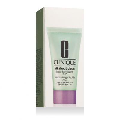 Clinique All About Clean Liquid Facial Soap Mild Mydło do twarzy dla kobiet 30 ml