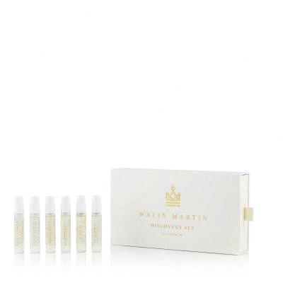 Matin Martin Discovery Set Zestaw EDP Illusion 2 ml + EDP El Dorado 2 ml + EDP Raa'd 2 ml + EDP Amber Wave 2 ml + EDP Santorini 2 ml + EDP Crown 2 ml