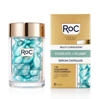 RoC Multi Correxion Hydrate + Plump Serum Capsules Serum do twarzy dla kobiet 30 szt