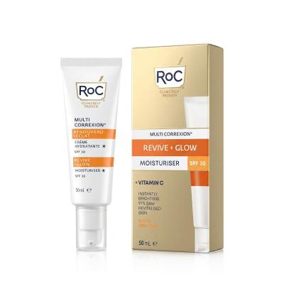 RoC Multi Correxion Revive + Glow Moisturiser SPF30 Krem do twarzy na dzień dla kobiet 50 ml
