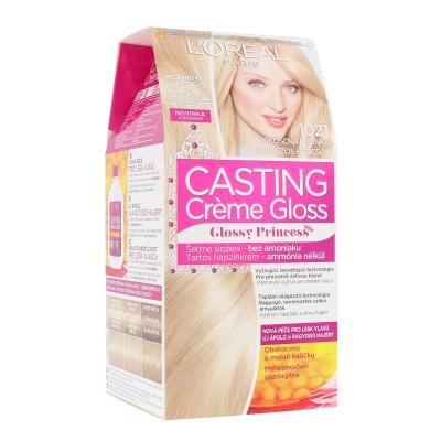 L&#039;Oréal Paris Casting Creme Gloss Glossy Princess Farba do włosów dla kobiet 48 ml Odcień 1021 Coconut Baby