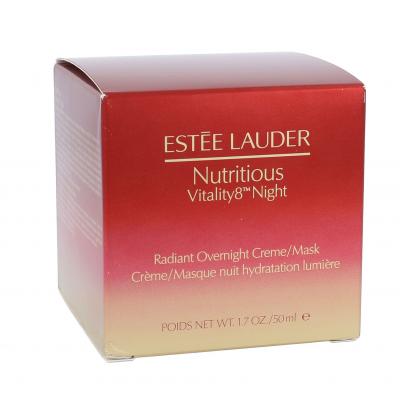 Estée Lauder Nutritious Vitality8 Night Radiant Overnight Creme/Mask Krem na noc dla kobiet 50 ml
