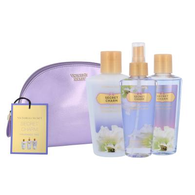 Victoria´s Secret Secret Charm Zestaw 125ml Nourishing Body Spray + 125ml Body Lotion + 125ml Shower Gel + Cosmetic Bag
