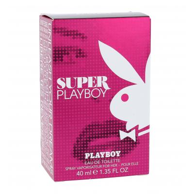 Playboy Super Playboy For Her Woda toaletowa dla kobiet 40 ml Uszkodzone pudełko