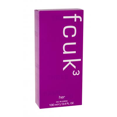 Fcuk 3 Woda toaletowa dla kobiet 100 ml