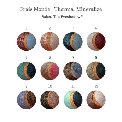 Frais Monde Thermal Mineralize Trio Cienie do powiek dla kobiet 2,2 g Odcień 8 Uszkodzone pudełko