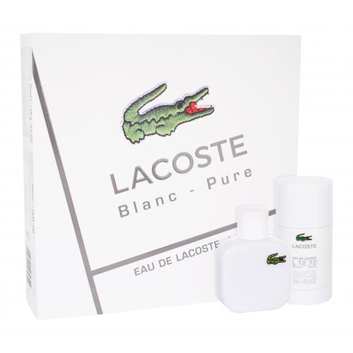 Lacoste Eau de Lacoste L.12.12 Blanc zestaw Edt 50 ml + Deostick 75 ml dla mężczyzn