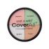 Wet n Wild CoverAll Concealer Palette Korektor dla kobiet 6,5 g