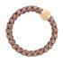 By Eloise London Woven Gold Circle Gumka do włosów dla kobiet 1 szt Odcień Mocha