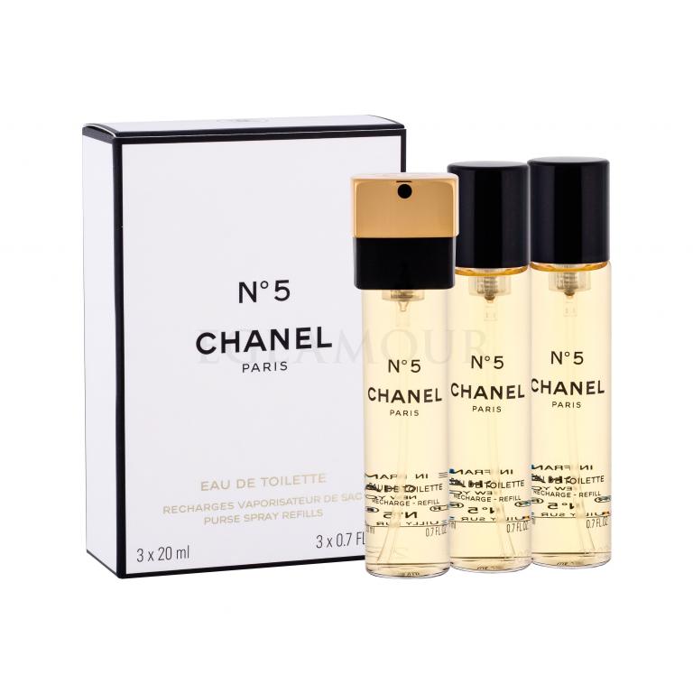 Chanel N°5 Woda toaletowa dla kobiet Napełnienie 3x20 ml