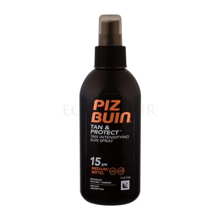 PIZ BUIN Tan Intensifier Sun Spray SPF15 Preparat do opalania ciała dla kobiet 150 ml