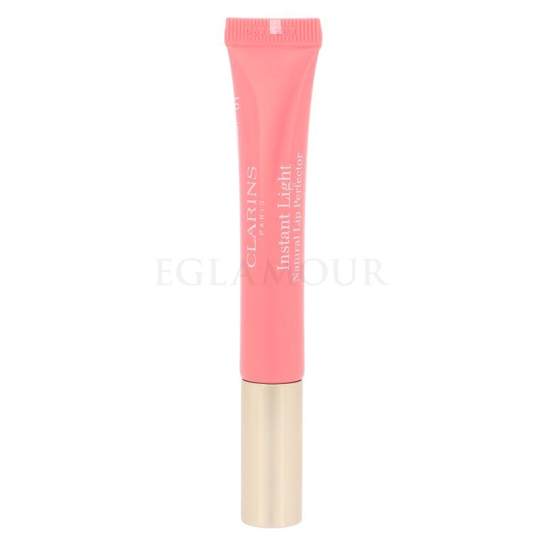 Clarins Instant Light Natural Lip Perfector Błyszczyk do ust dla kobiet 12 ml Odcień 01 Rose Shimmer