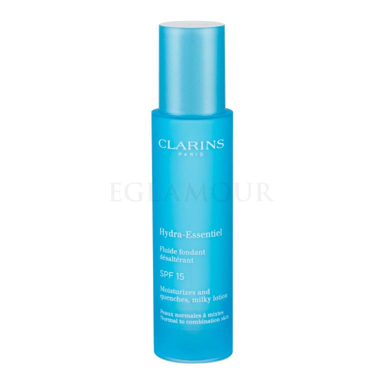 Clarins Hydra-Essentiel Milky Fluid SPF15 Krem do twarzy na dzień dla kobiet 50 ml