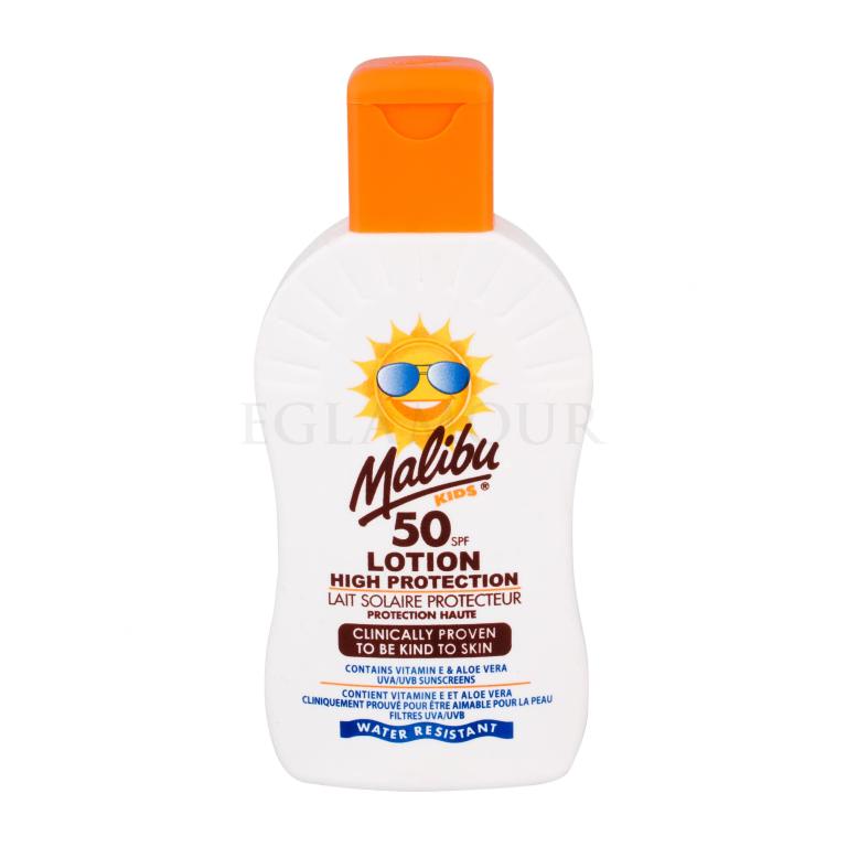 Malibu Kids SPF50 Preparat do opalania ciała dla dzieci 200 ml