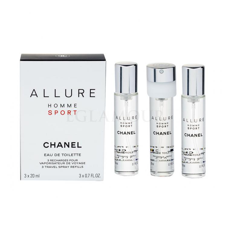 Chanel Allure Homme Sport Woda toaletowa dla mężczyzn Napełnienie 3x20 ml Uszkodzone pudełko