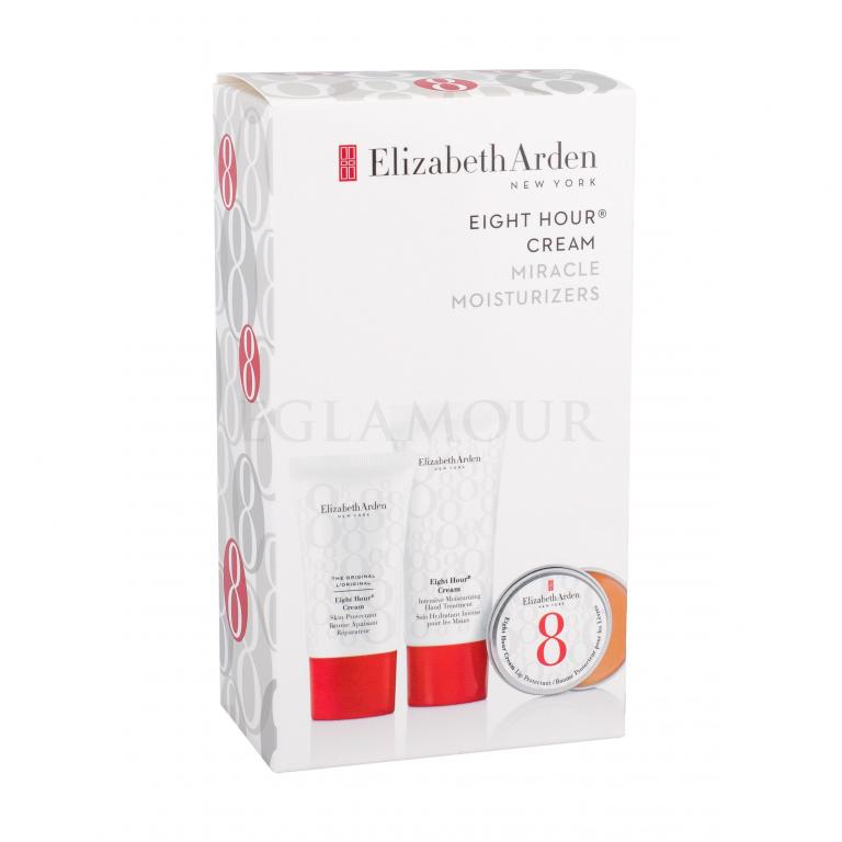 Elizabeth Arden Eight Hour Cream Zestaw Krem do rąk 30 ml + Krem ochronny 15 ml + Balsam do ust 13 ml