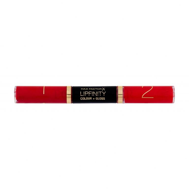 Max Factor Lipfinity Colour + Gloss Pomadka dla kobiet 2x3 ml Odcień 640 Lasting Grenadine