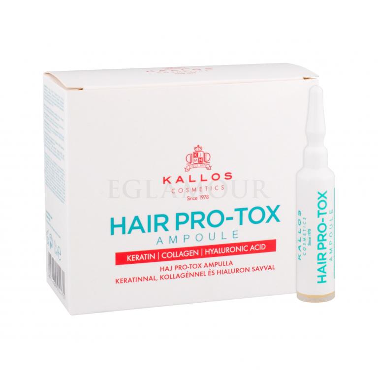 Kallos Cosmetics Hair Pro-Tox Ampoule Serum do włosów dla kobiet 10x10 ml