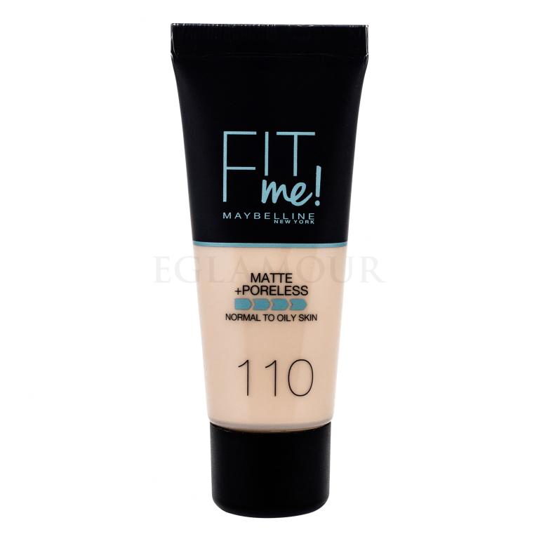 Maybelline Fit Me! Matte + Poreless Podkład dla kobiet 30 ml Odcień 110 Porcelain