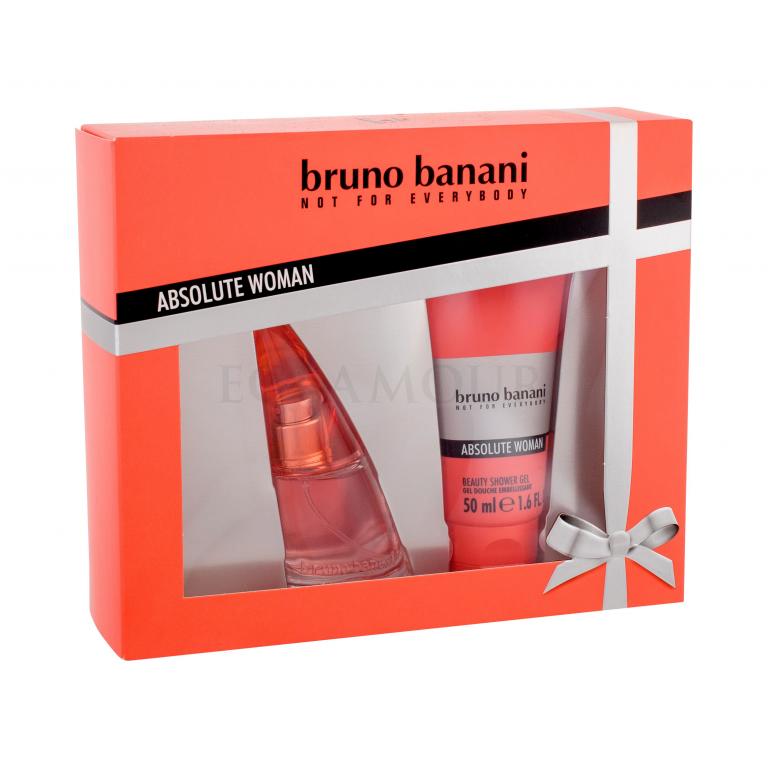 Bruno Banani Absolute Woman Zestaw Edp 20 ml + Żel pod prysznic 50 ml Uszkodzone pudełko