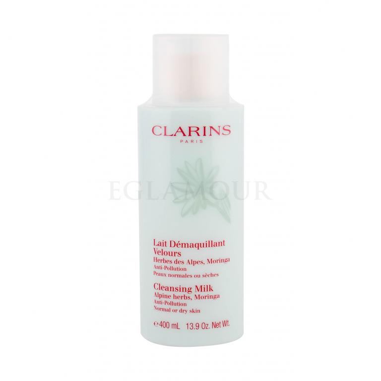 Clarins Cleansing Milk With Alpine Herbs Dry/Normal Mleczko do demakijażu dla kobiet 400 ml