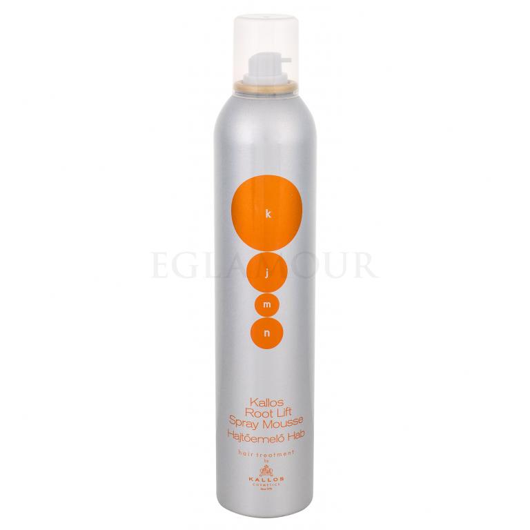 Kallos Cosmetics KJMN Root Lift Spray Mousse Pianka do włosów dla kobiet 300 ml uszkodzony flakon