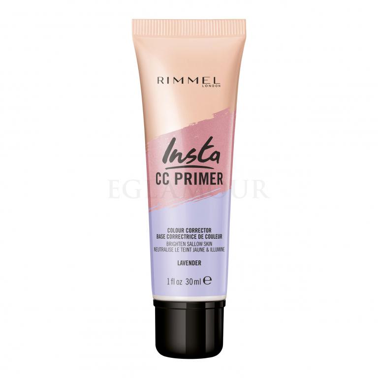 Rimmel London Insta CC Primer Baza pod makijaż dla kobiet 30 ml Odcień Lavender