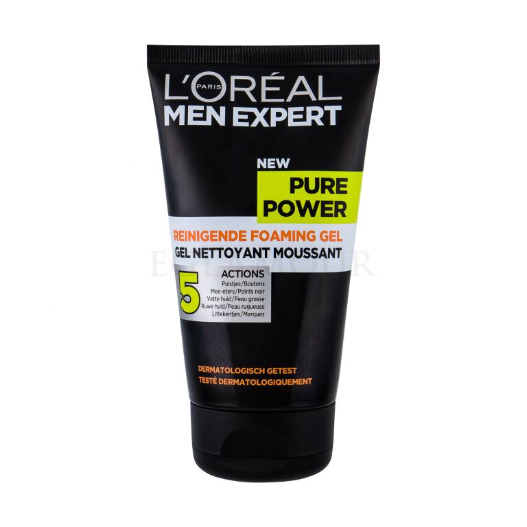 L&#039;Oréal Paris Men Expert Pure Power Charcoal Żel oczyszczający dla mężczyzn 150 ml