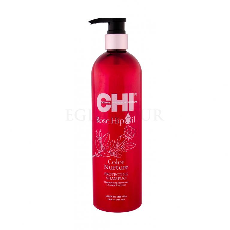 Farouk Systems CHI Rose Hip Oil Color Nurture Szampon do włosów dla kobiet 739 ml