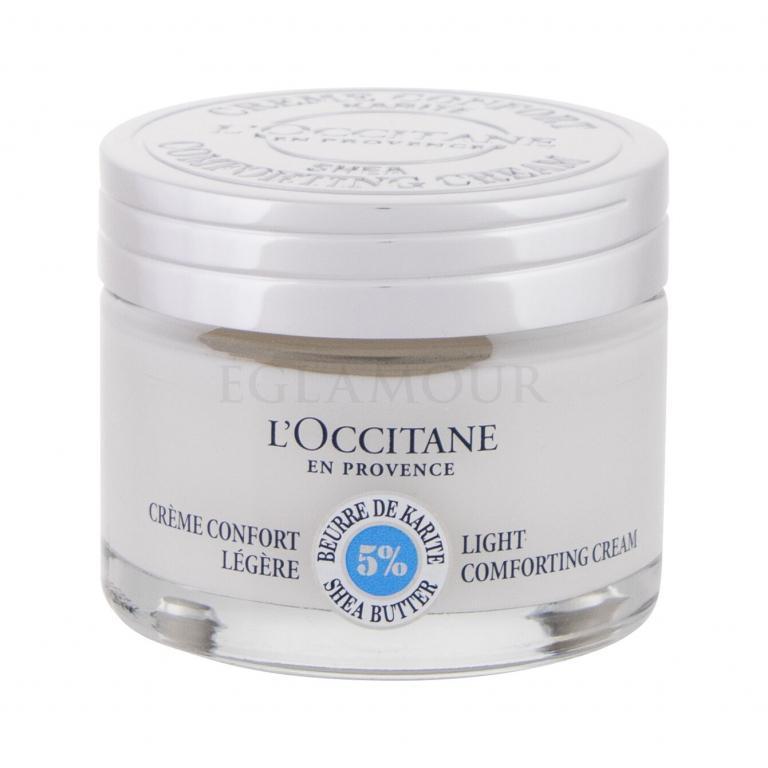L'Occitane Shea Butter Light Comforting Cream Krem do twarzy na dzień dla kobiet 50 ml