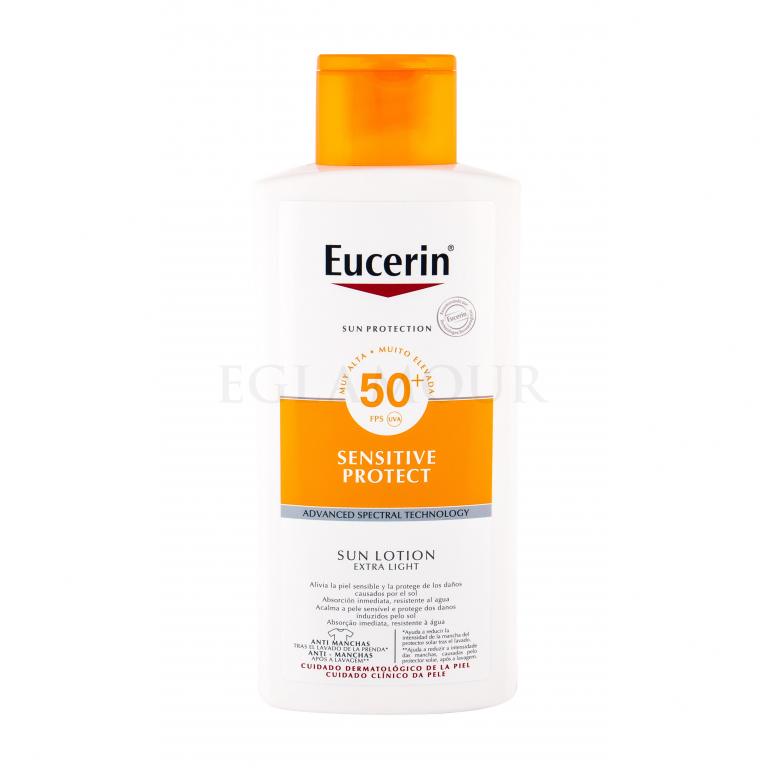 Eucerin Sun Sensitive Protect Sun Lotion SPF50+ Preparat do opalania ciała 400 ml