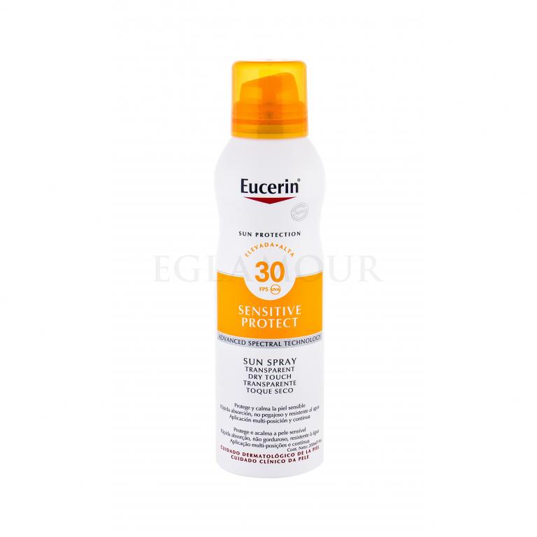 Eucerin Sun Sensitive Protect Sun Spray Dry Touch SPF30 Preparat do opalania ciała 200 ml