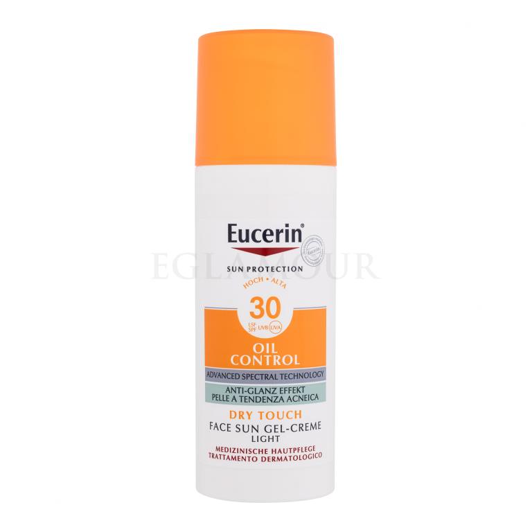 Eucerin Sun Oil Control Sun Gel Dry Touch SPF30 Preparat do opalania twarzy 50 ml