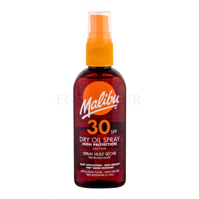 Malibu Dry Oil Spray SPF30 Preparat do opalania ciała dla kobiet 100 ml