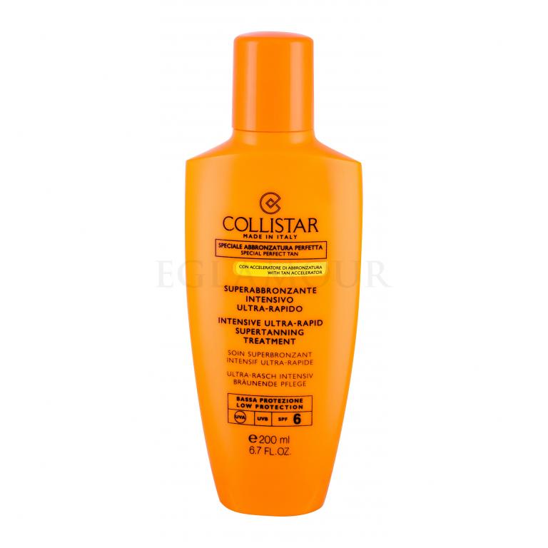 Collistar Special Perfect Tan Intensive Ultra-Rapid Supertanning SPF6 Preparat do opalania ciała dla kobiet 200 ml