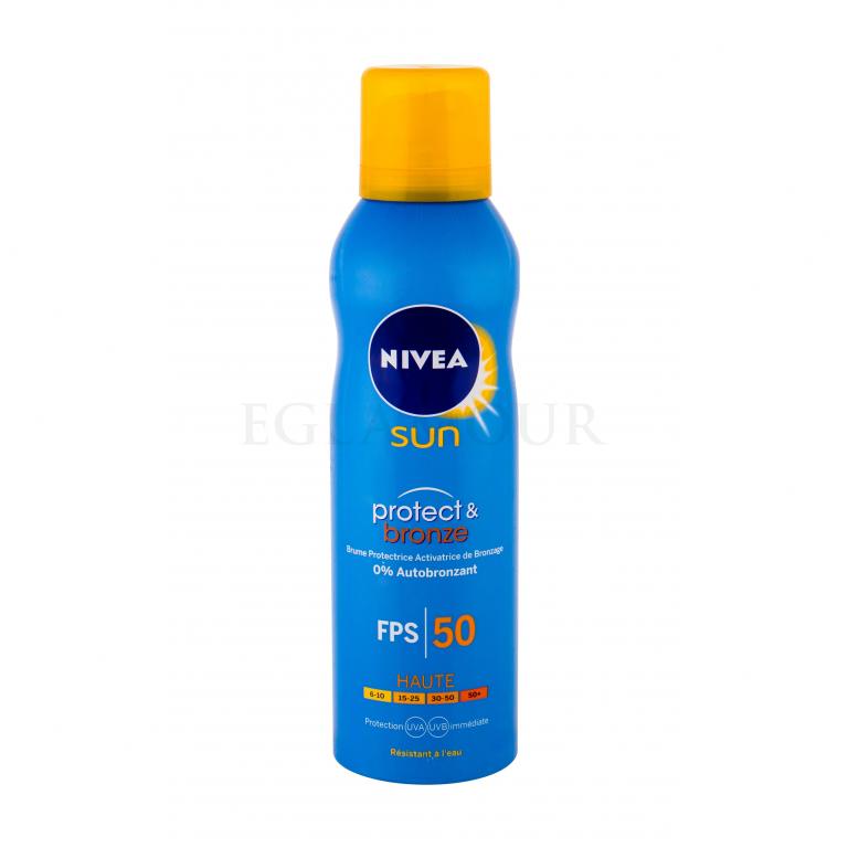 Nivea Sun Protect &amp; Bronze Sun Spray SPF50 Preparat do opalania ciała 200 ml