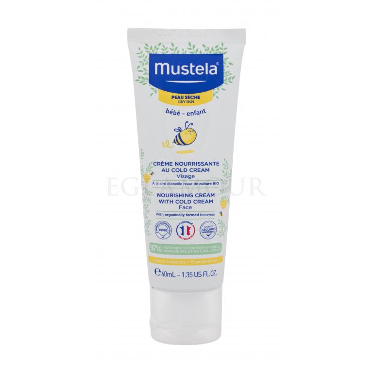 Mustela Bébé Nourishing Cream With Cold Cream Krem do twarzy na dzień dla dzieci 40 ml
