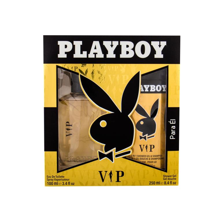 Playboy VIP For Him Zestaw Edt 100 ml + Żel pod prysznic 250 ml Uszkodzone pudełko