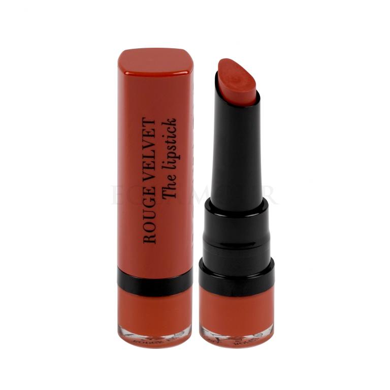 BOURJOIS Paris Rouge Velvet The Lipstick Pomadka dla kobiet 2,4 g Odcień 21 Grande Roux