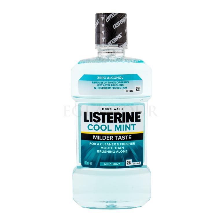 Listerine Cool Mint Mild Taste Mouthwash Płyn do płukania ust 500 ml uszkodzony flakon